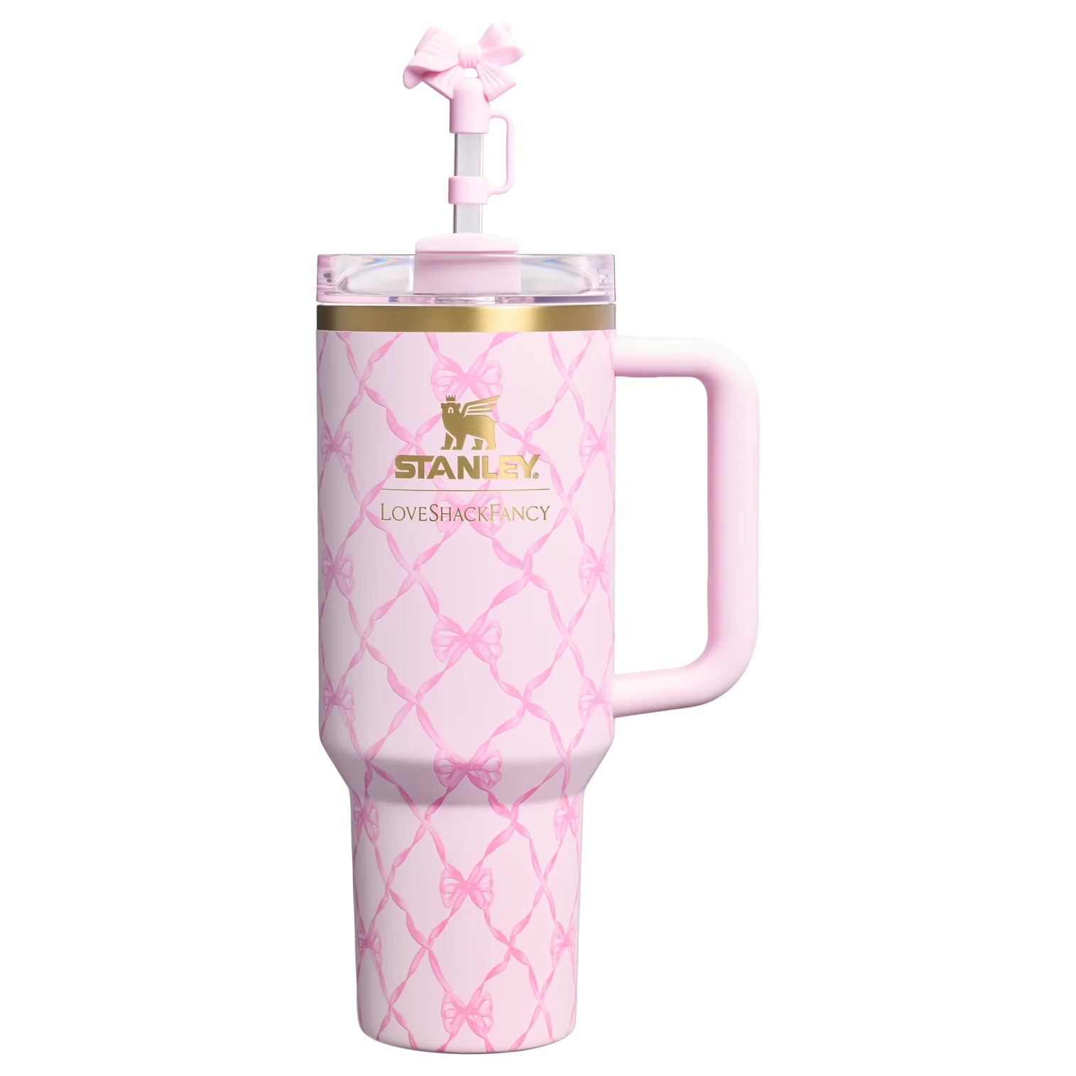 STANLEY THE QUENCHER "LOVESHACKFANCY" KOLEKSİYONU | 1.18L - Pink Peppermint
