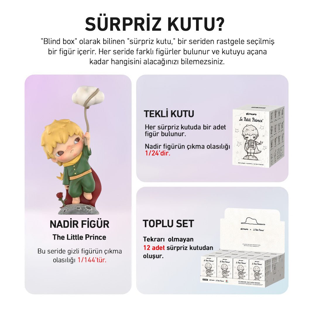 POP MART HIRONO X LE PETIT PRINCE SÜRPRİZ KUTU SERİSİ - Termos Türkiye - Figüran