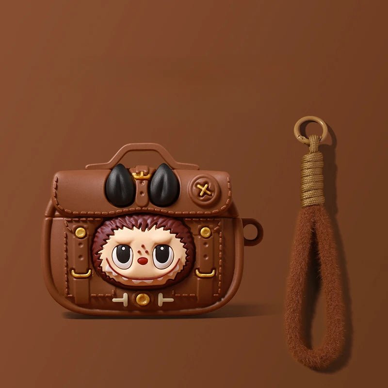 POP MART LABUBU DERİ ÇANTA STİLİ AIRPODS KILIFI - Termos Türkiye - Kılıf