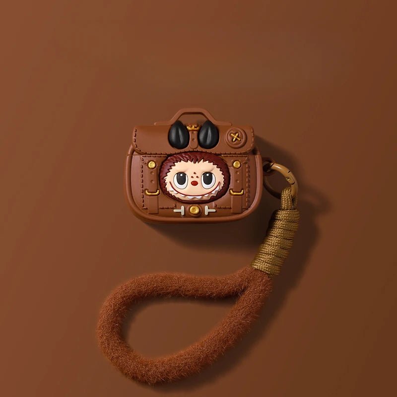 POP MART LABUBU DERİ ÇANTA STİLİ AIRPODS KILIFI - Termos Türkiye - Kılıf